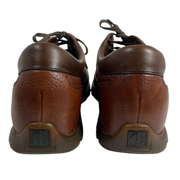 Cole Haan Country Mens Brown Leather Lace-Up Casual Moc Toe Loafer Shoes Size 9M - Picture 5 of 12